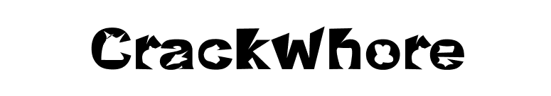 Crackwhore font preview