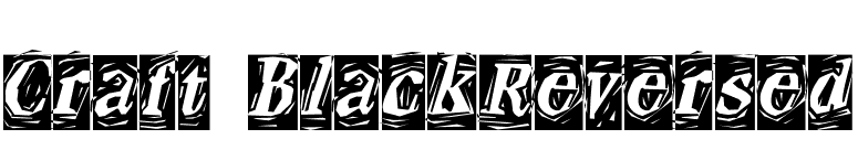 Craft BlackReversed font preview