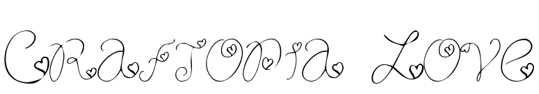 Craftopia Love font preview