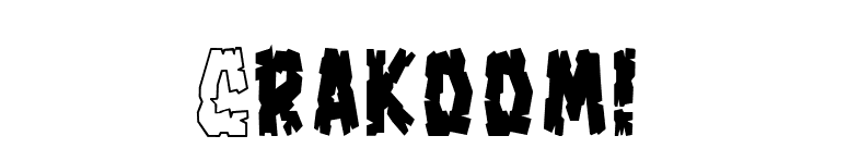 Crakoom! font preview