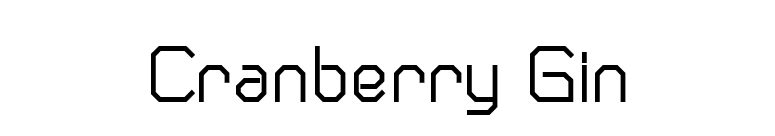 Cranberry Gin font preview