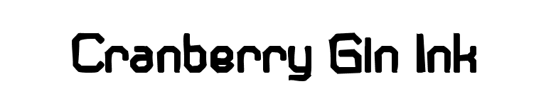 Cranberry Gin Ink font preview