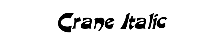 Crane Italic font preview