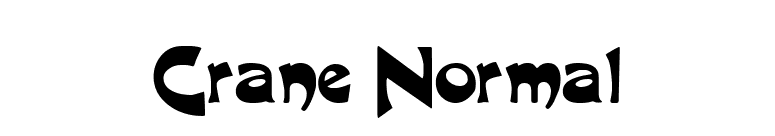 Crane Normal font preview