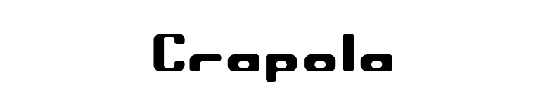 Crapola font preview
