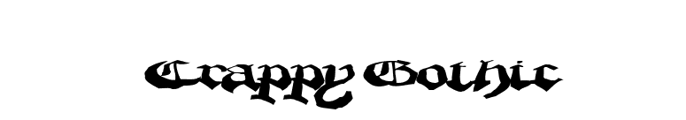 CrappyGothic font preview