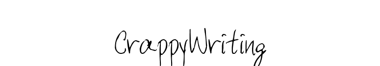 CrappyWriting font preview