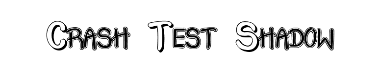 Crash Test Shadow font preview
