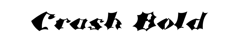 Crash Bold font preview
