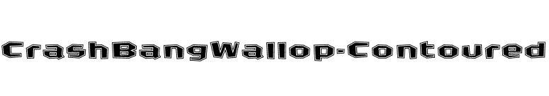 CrashBangWallop-Contoured font preview
