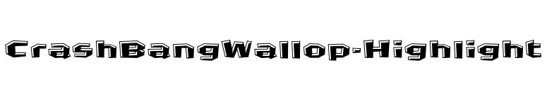 CrashBangWallop-Highlight font preview