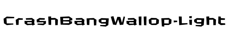 CrashBangWallop-Light font preview