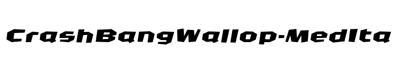CrashBangWallop-MedIta font preview