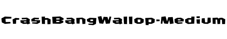 CrashBangWallop-Medium font preview