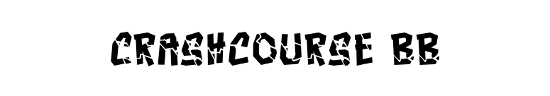 Crashcourse BB font preview