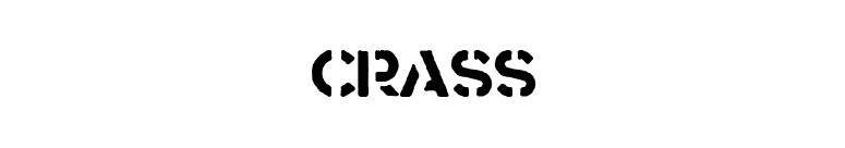Crass font preview