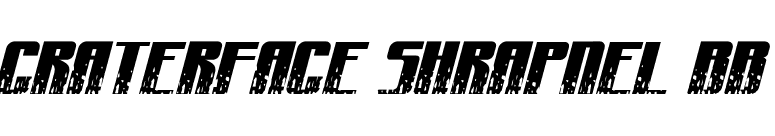 CraterFace Shrapnel BB font preview