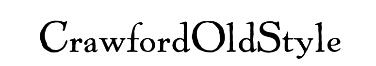 CrawfordOldStyle font preview