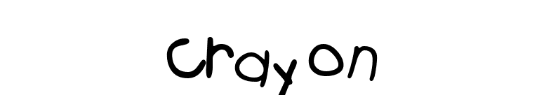 Crayon font preview