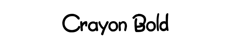 Crayon Bold font preview