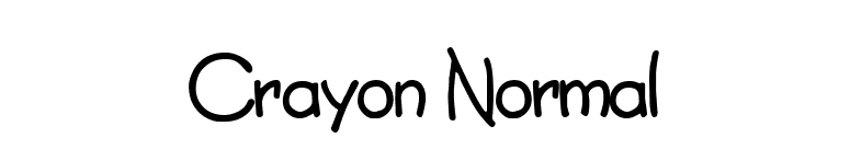Crayon Normal font preview