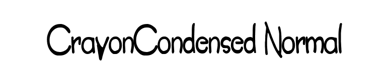CrayonCondensed Normal font preview