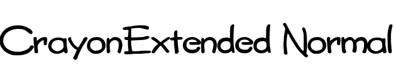 CrayonExtended Normal font preview