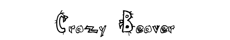 Crazy Beaver font preview