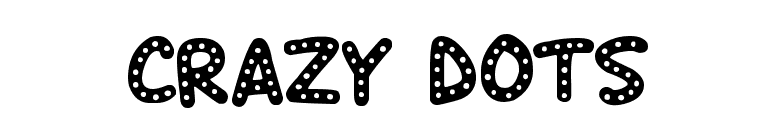 Crazy Dots font preview