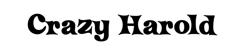 Crazy Harold font preview