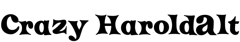 Crazy HaroldAlt font preview