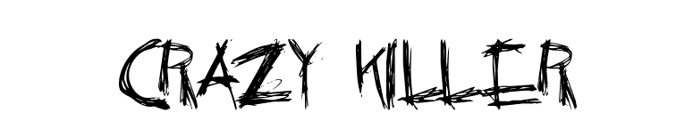 Crazy Killer font preview