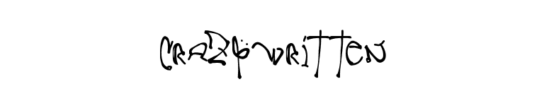 CrazyWritten font preview