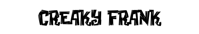 Creaky Frank font preview