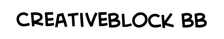 CreativeBlock BB font preview