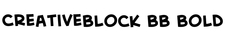 CreativeBlock BB Bold font preview