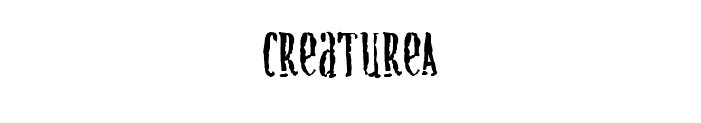 CreatureA font preview