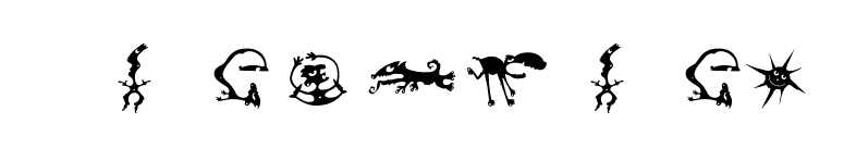 Creatures font preview