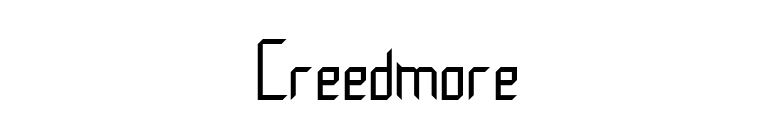 Creedmore font preview