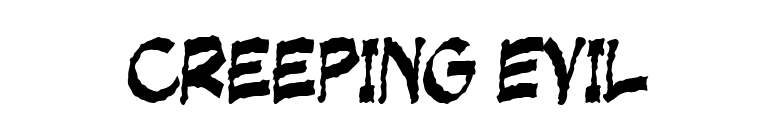 Creeping Evil font preview