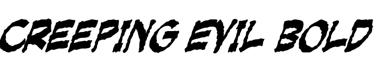 Creeping Evil Bold font preview