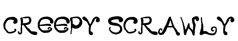 Creepy Scrawly
 font preview