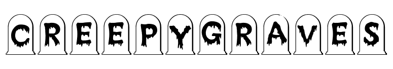 CreepyGraves font preview