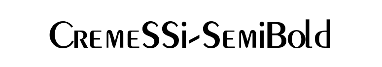 CremeSSi-SemiBold font preview