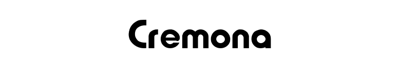 Cremona font preview