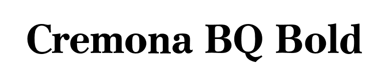 Cremona BQ Bold font preview