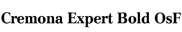 Cremona Expert Bold OsF font preview
