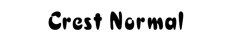 Crest Normal font preview