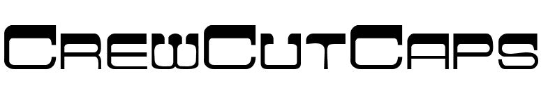 CrewCutCaps font preview