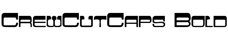 CrewCutCaps Bold font preview